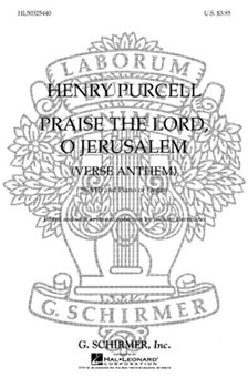 Praise the Lord O Jerusalem by Purcell Henry - W Herrmann - for SSATB