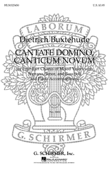 Cantate Domino Cantate Novum by Buxtehude Dietrich - Walter Ehret - for SATB