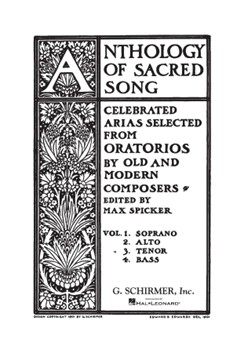 Anthology Of Sacred Song Volume 3 by Various - Spicker Max - for Tenor Voc