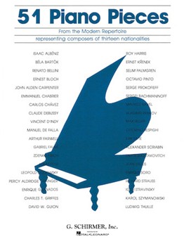 51 Piano Pieces From Modern Repertoire by Twentieth Century for Piano