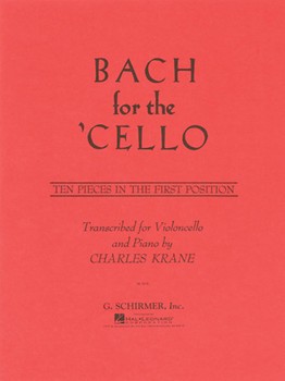 Bach For The Cello by Bach Johann Sebastian - Krane Charles - for Cello and Piano