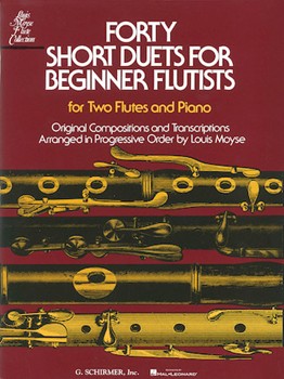 40 Short Duets For Beginner Flutists by Various - Moyse Louis - for Flute Duet