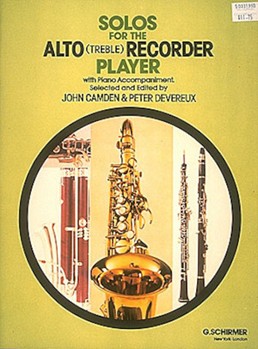 Solos for the Alto Recorder Player by Various - Camden/Devereaux - for