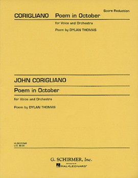 Poem In October by Corigliano John for Vocal Solo