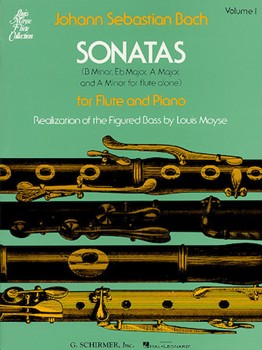 Sonatas Volume 1 by Bach Johann Sebastian - Moyse Louis - for Flute and Piano