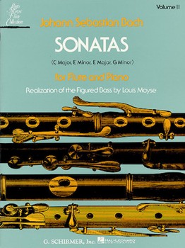 Sonatas Volume 2 by Bach Johann Sebastian - Moyse Louis - for Flute and Piano