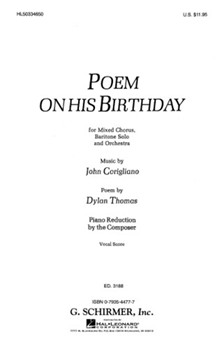 Poem On His Birthday by Corigliano John for SATB w/sol