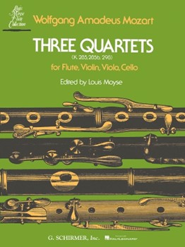 3 Quartets (K.285 K.285b and K.298) by Mozart Wolfgang Amadeus for Flute