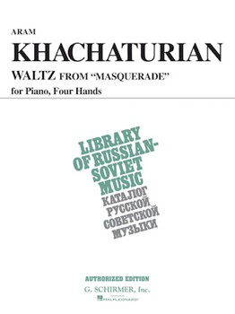 Waltz From Masquerade by Khachaturian Aram Il'yich for 1 Piano 4 Hands