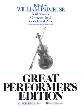 Concerto In D Opus 1 by Stamitz - Primrose W - for Viola and Piano