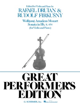 Sonata in B Flat K. 454 by Mozart Wolfgang Amadeus for Violin