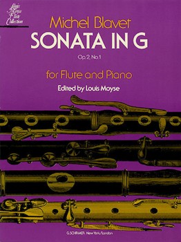 Sonata in G Major Op. 2 No. 1 by Blavet Michel for Flute