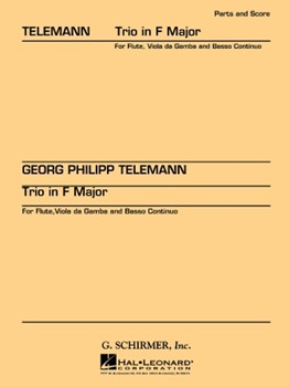 Trio in F by Telemann Georg Philipp for Flute
