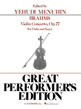 Concerto Opus 77 by Brahms Johannes - Menuhin Yehudi - for Violin and Piano