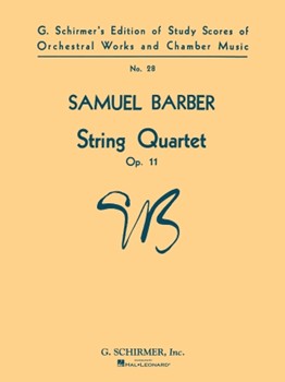 String Quartet Opus 11 by Barber Samuel for Full Score