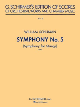 Symphony No. 5 (1943): Symphony for Strings by Schuman William for Score