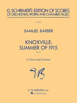 Knoxville Summer of 1915 by Barber Samuel for Score