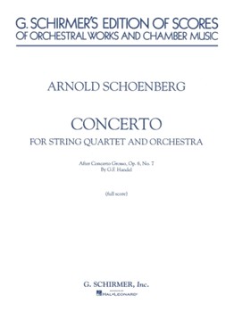 Concerto by Schoenberg Arnold for Score