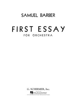 First Essay for Orchestra by Barber Samuel for Score