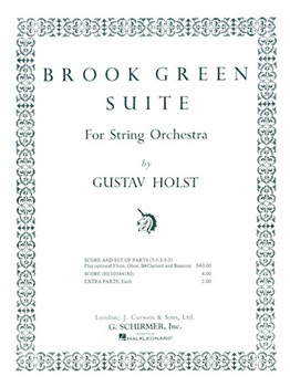 Brook Green Suite Vn2 Str Orch by Holst Gustav for
