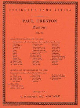 Zanoni Op40 Bd Full Sc by Creston Paul for