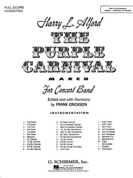 Purple Carnival by Alford Harry L - Erickson - for Full Score
