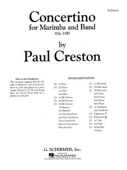 Concertino Opus 21b by Creston Paul for Full Score