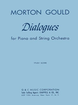 Dialogues For Piano And String Orchestra Study Score by Gould Morton for