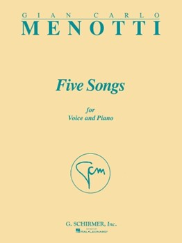 5 Songs by Menotti Gian Carlo for High Voice Collection