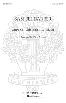 Sure On This Shining Night by Barber Samuel - Averre Dick - for SAB and Piano