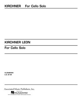 For Cello Solo (1986) by Leon Kirchner for Cello