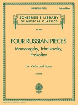 4 Russian Pieces by Various - Milstein Nathan - for Violin Sol