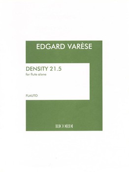 Density 21.5 by Varese Edgard for Flute Solo (Unaccompanied)