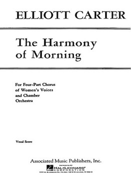 Harmony Of Morning - SSAA/Pnovocal Score by Carter Elliott for SSAA