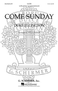 Come Sunday by Ellington Duke - Parker Alice - for SATB