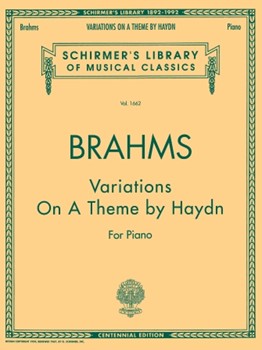 Variations On A Theme By Haydn Opus 56b St. Anthony Chorale by Brahms Johannes for Piano