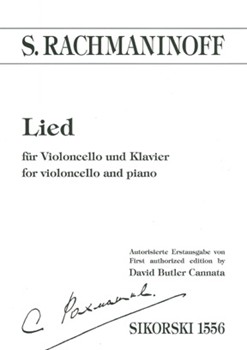 Lied (Song) by Rachmaninoff Sergei for Cello