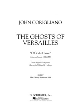 O God Of Love by Corigliano John for Vocal Sextet