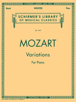 Piano Variations (Complete) - Schirmer Library of Classics Volume 1979 Piano Solo