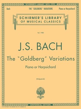 Bach: Goldberg Variations - Schirmer Library of Classics Volume 1980 Piano Solo piano