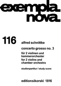 Concerto Grosso III by Schnittke Alfred for Score