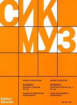 Scherzo From Symphony #5 Opus 100 by Prokofiev - Wedernikov - for Piano
