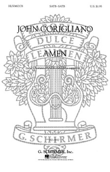 Amen by Corigliano John for SATB