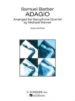 Adagio For Sax Quartet by Barber Samuel - Warner M - for Alto Saxophone 4