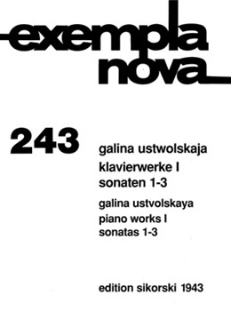 Sonatas Nos. 1-3 by Ustwolskaja Galina for