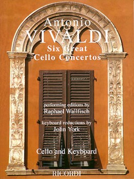 6 Great Cello Concertos by Vivaldi Antonio Lucio - Wallfisch/york - for Cello and Piano