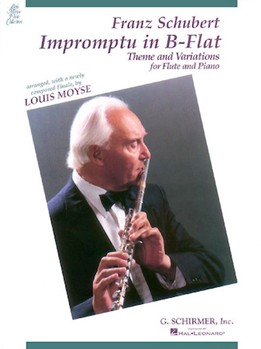 Impromptu In B-flat by Schubert Franz - Moyse Louis - for Flute and Piano