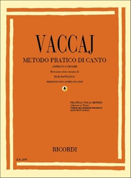 Practical Vocal Method (Vaccai) - High Voice - Soprano/Tenor - Book/CD