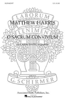 O Sacrum Convivium by Harris Matthew for SATB