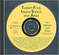 24 Italian Songs & Arias - Medium Low Voice (Accompaniment CD) - Medium Low - CD Only